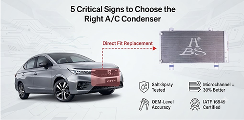 How to Choose a High-Quality Aftermarket Condenser: 5 Critical Quality Signs to Look For